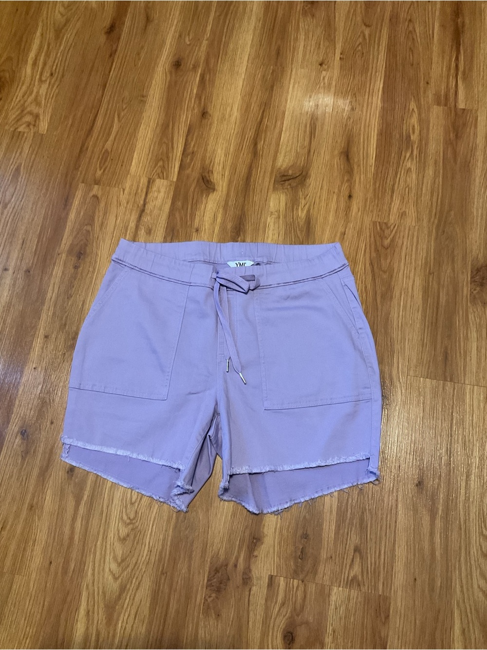 Women’s YMI Hot Light Purple Pull On Shorts Raw Hem Size 1X